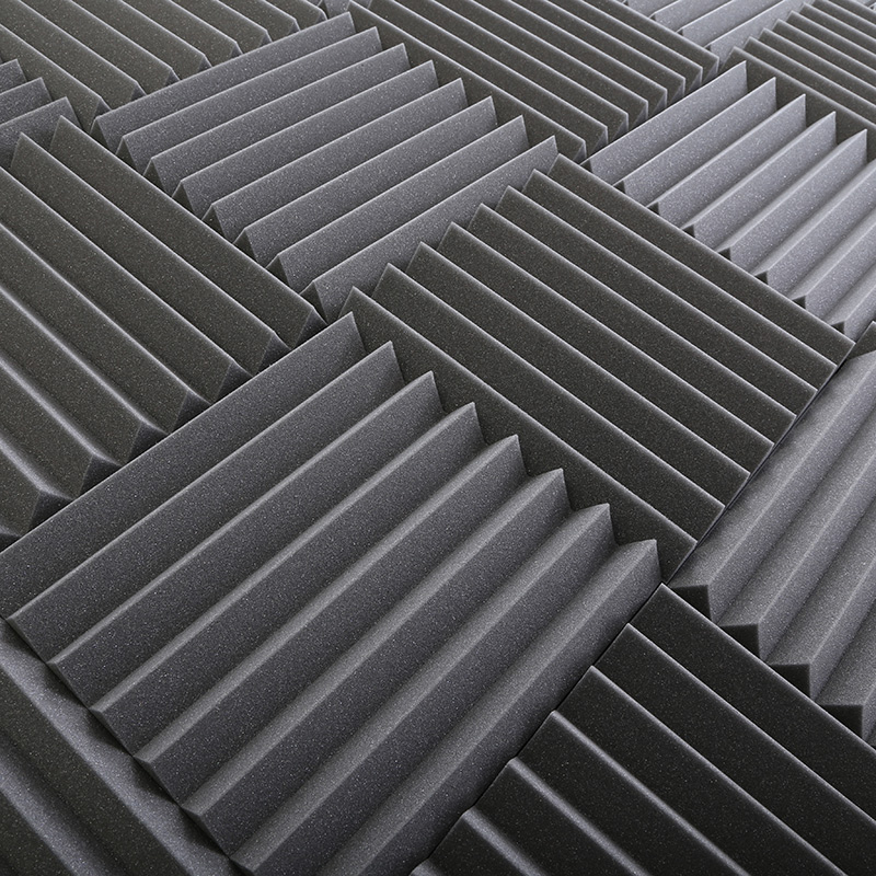 Acoustic Foam Tiles Grey Wedge