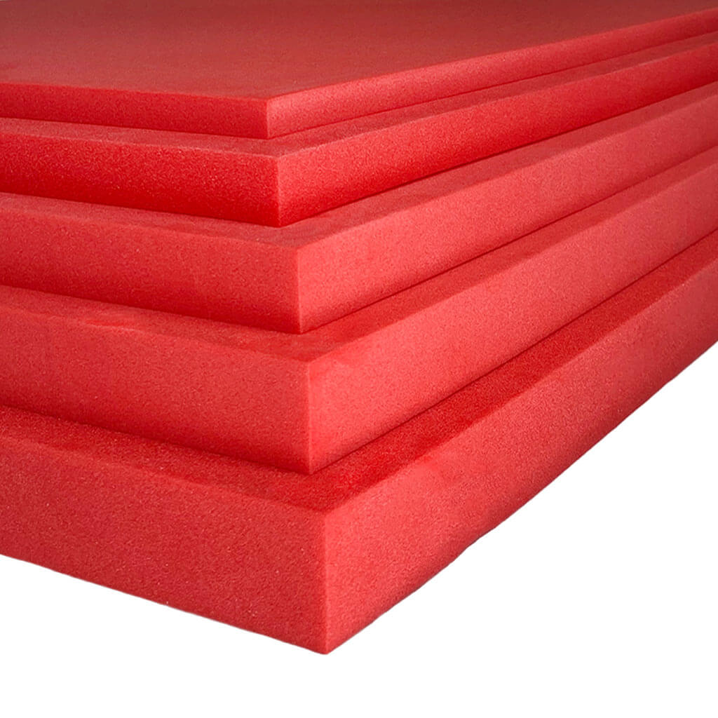 Red LD33 Plastazote Closed Cell Foam Sheets